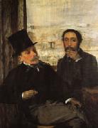 Edgar Degas Degas and Evariste de Valernes(1816-1896) Spain oil painting reproduction
